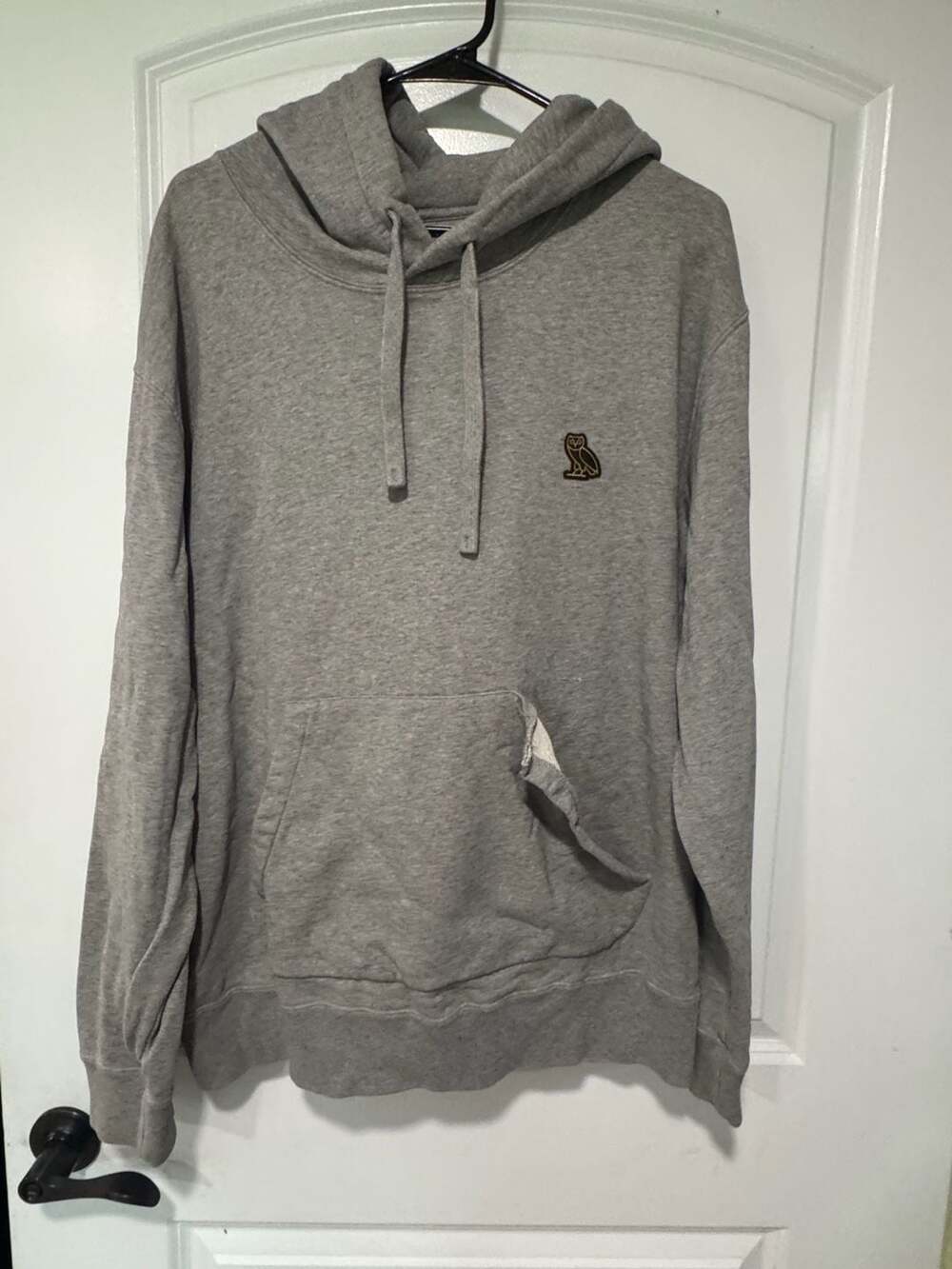 October’s Very Own OVO Owl Logo Gray Pullover Hoodie Streetwear XL